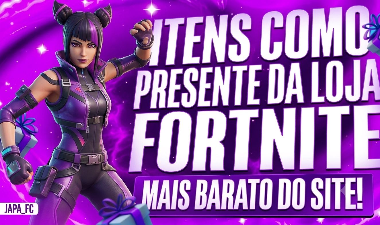 VBUCKS COM DESCONTO!! EM FORMA DE PRESENTE NO FORTNITE