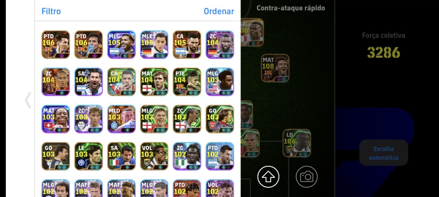 A braba do efootball mobile , gullit apelão , etoo, mbappe e Messi blitz