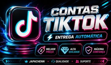CONTAS TIKTOK BR | NOVAS | LIVE-STUDIO | ENTREGA AUTOMÁTICA