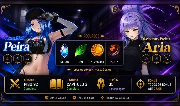 Epic Seven Conta Early Game com ML Peyra, ML Aria, ML Landy + História avançada