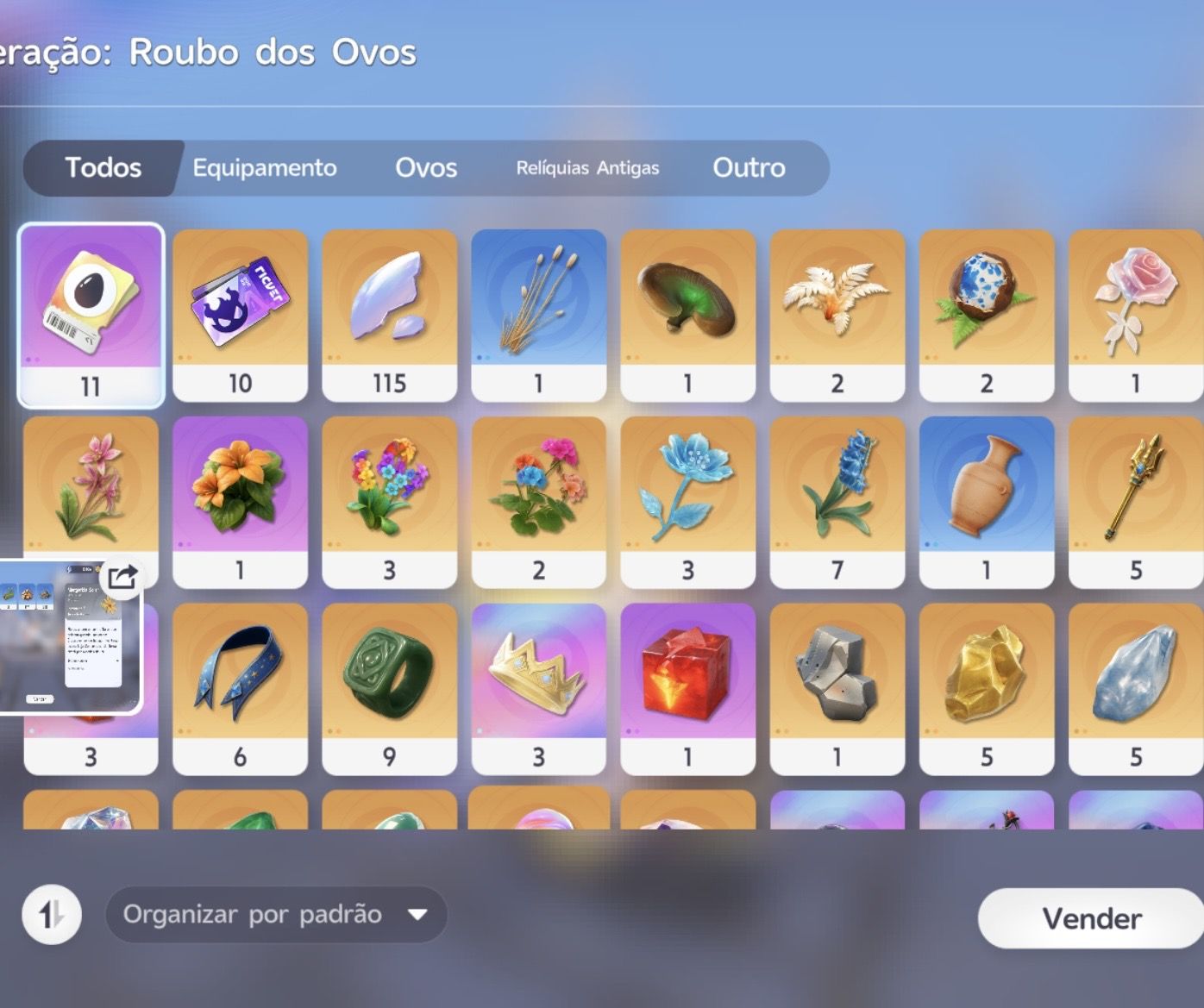Conta end game lvl 62, 24 prismanas sentilantes