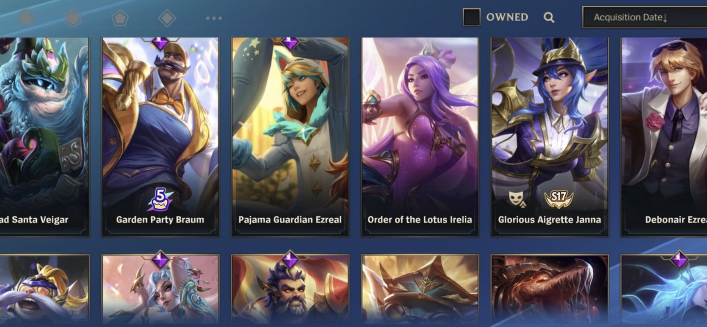 ANÚNCIO DE CONTA EXCLUSIVA WILD RIFT (28 SKINS)