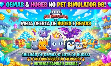 1 Bilhao de gemas Pet Simulator 99 + 10 Huges
