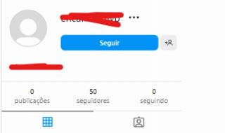 CONTA INSTAGRAM 50 SEGUIDORES