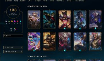 CONTA LOL ESMERALDA, TODOS CHAMPS, 50K DE EA - CONTA VALORANT SKINS LENDÁRIAS