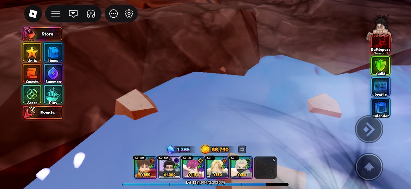 Conta de Anime Expeditions com 5 unbounds!!!