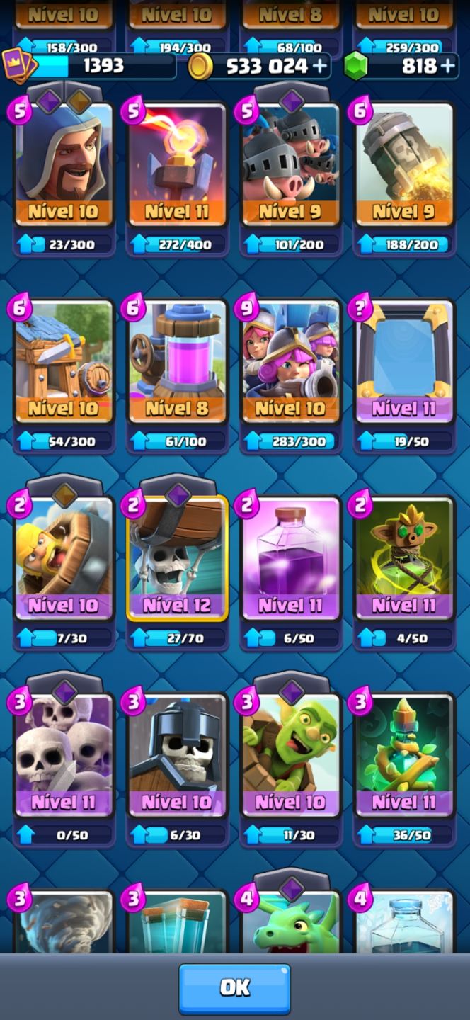 CONTA CLASH ROYALE LVL 14 | 7 EVOLUÇÕES!!