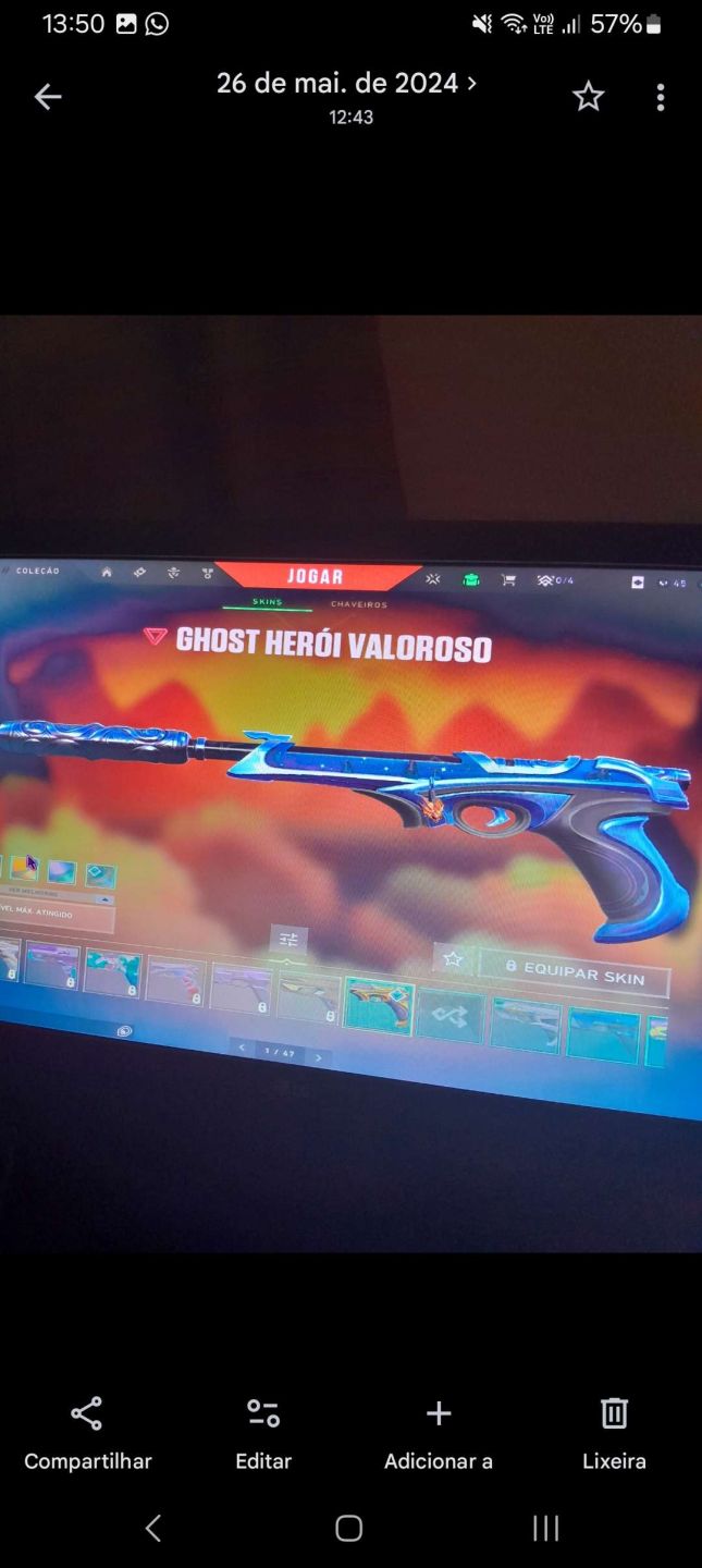 CONTA VALORANT COM MUITAS SKINS - vandal vingança de gaia e faca bio araxys
