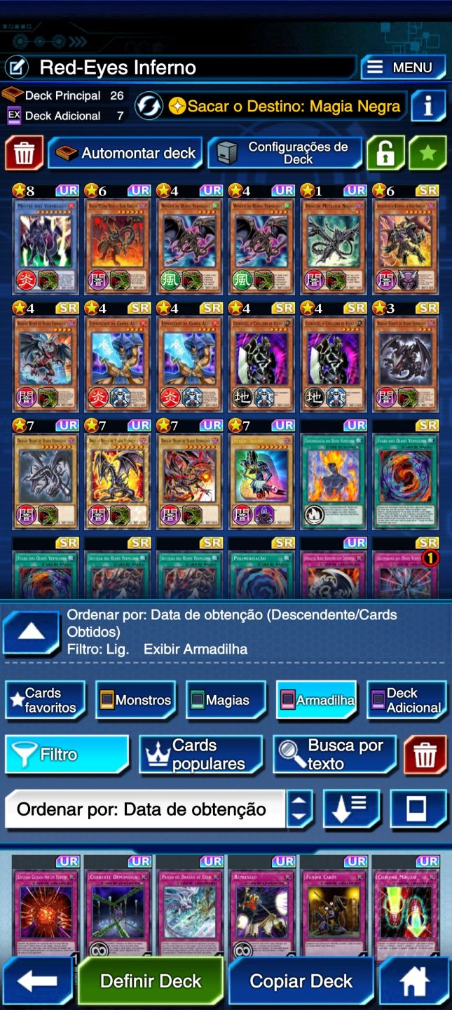 Conta Yu-gi-oh Duel Links + 17 Decks Meta Prontos+100 Personagens Desbloqueados