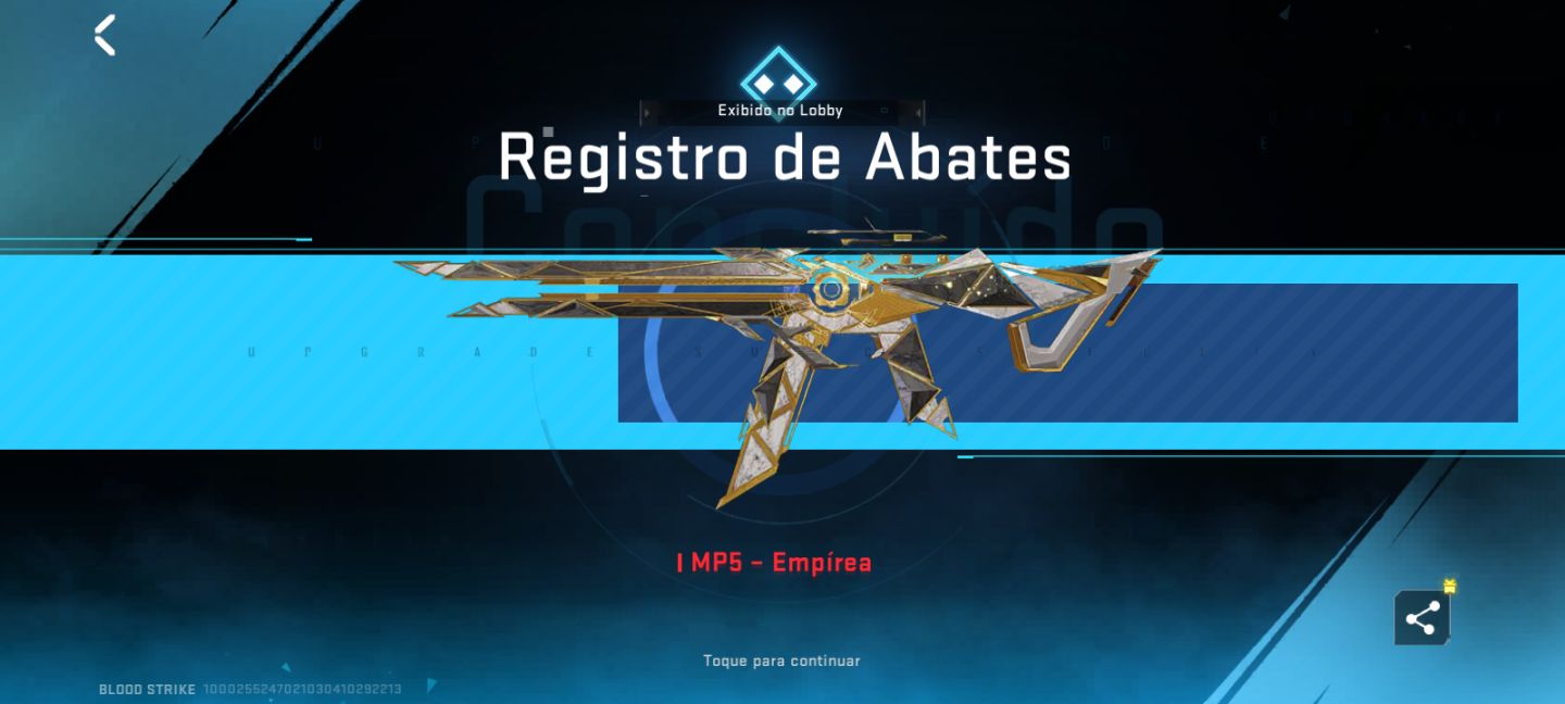 CONTA DE BLOOD STRIKE COM MP5 EMPIRIA + AK-47 TERROR NOTURNO + KATANA!