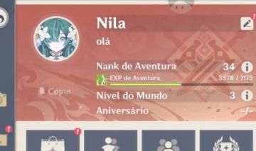 Conta genshin impact parada ar 34 mizuki c1 sem vínculos mortos