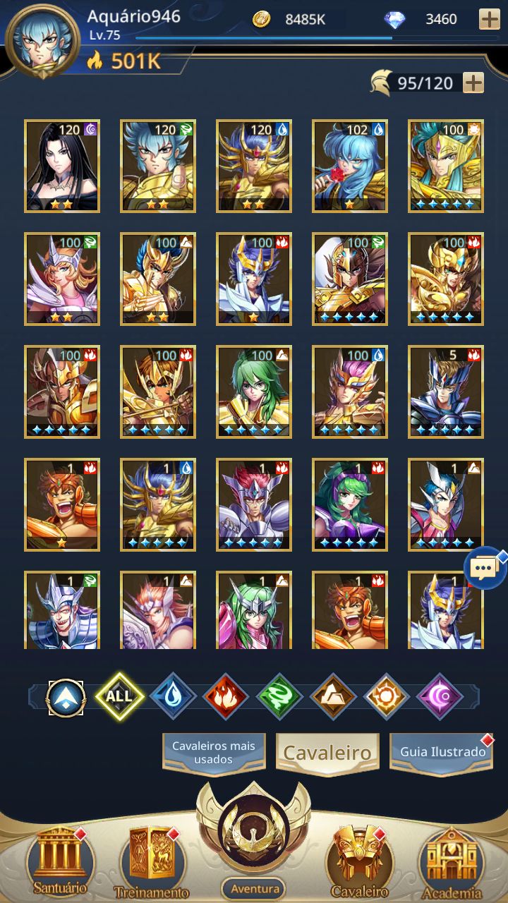 SAINT SEIYA LENDAS DA JUSTIÇA COM ANDORA, MYSTORIA, CAMUS DIVINO, LVL 100