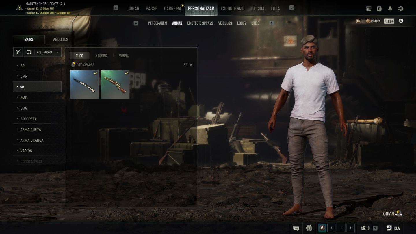 Conta pubg nova