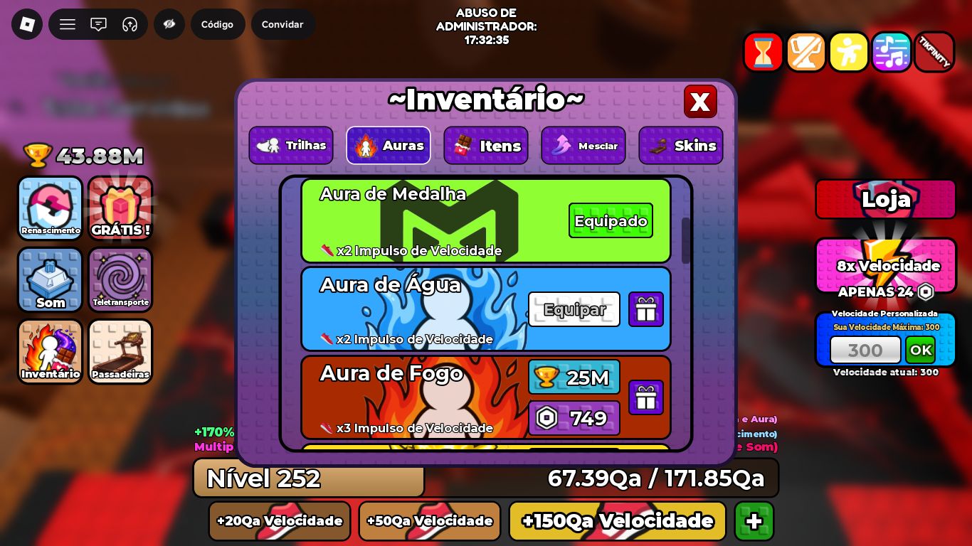 3.128 ROBUX GASTOS EM PASSES DE +1 SPEED KEYBOARD ESCAPE E CAR CRUSHERS 2. Conta