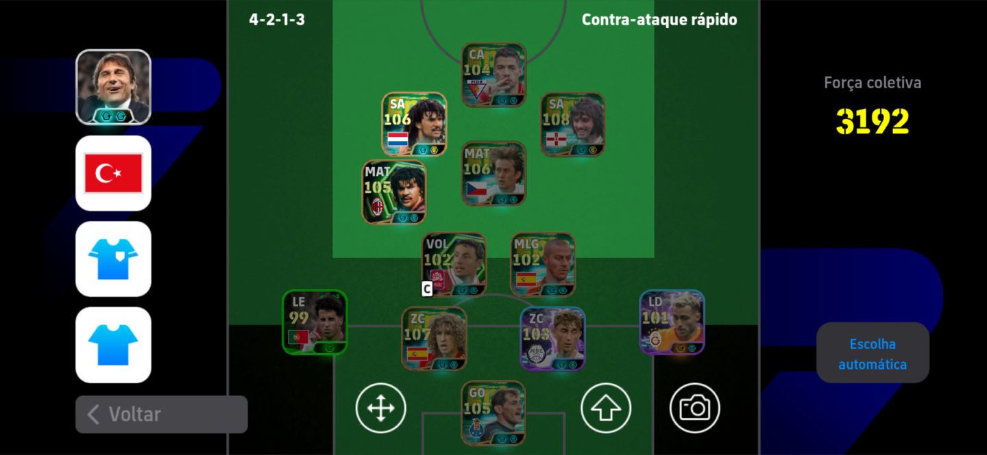 Conta Efootball com Gullit e Best