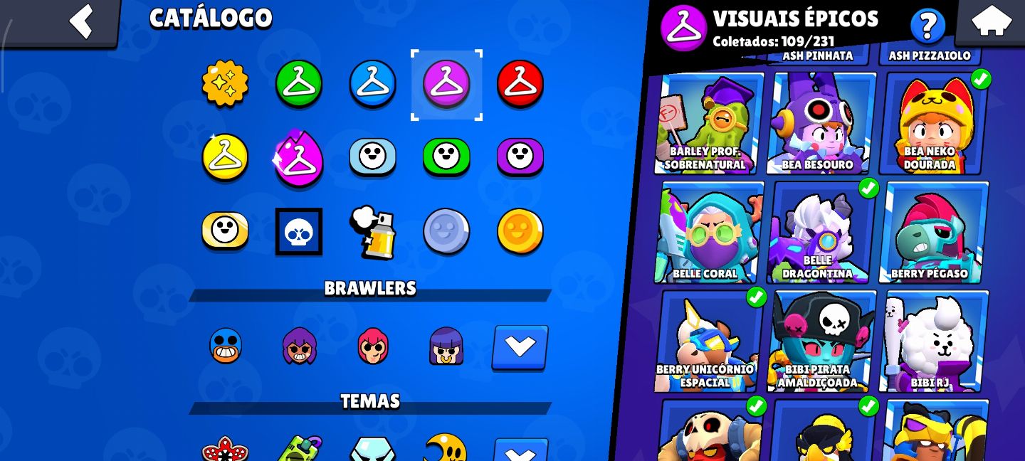 CONTA GEMADA DE BRAWL STARS COM 50K