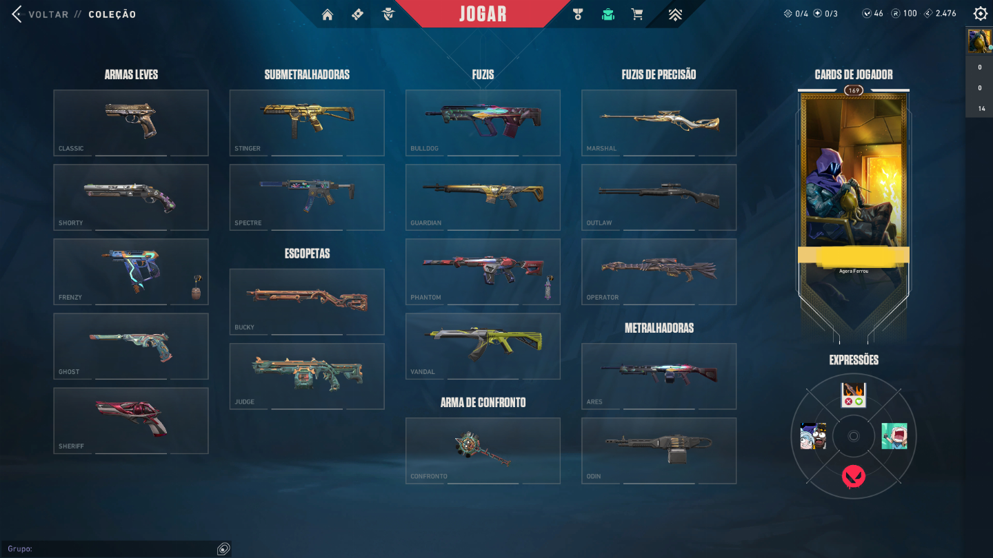 Conta Valorant com Skins | Full Acesso | Dima 2 (negociável) [Entrega Rápida]