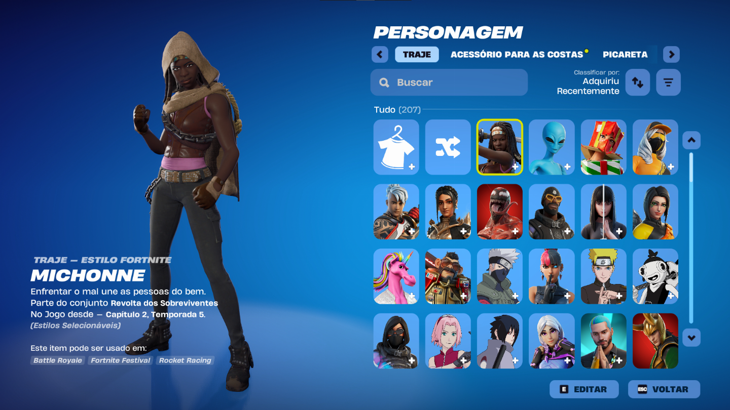 CONTA EPIC GAMES / MUITAS SKINS FORTNITE E JOGOS