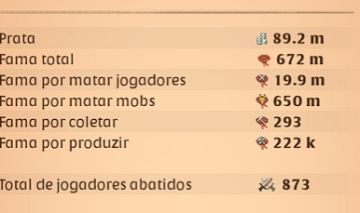 Conta no albion online 672m de fama. (aceito negociações)