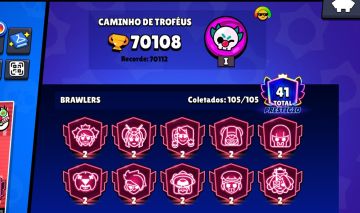 Conta Brawl Stars 75k + Clash Royale 10k