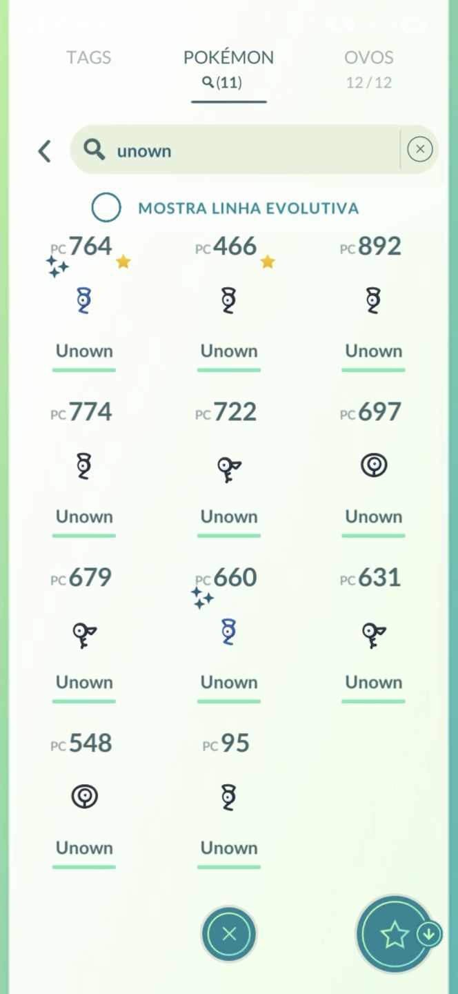 Conta Lv 56 | Mewtwo Armor + Mewtwo Shundo + Unown Shiny + 377 Shinies