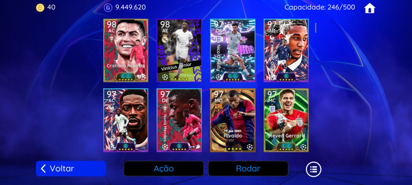 Conta efootboll só Konami Id, pra pegar e subir divisão