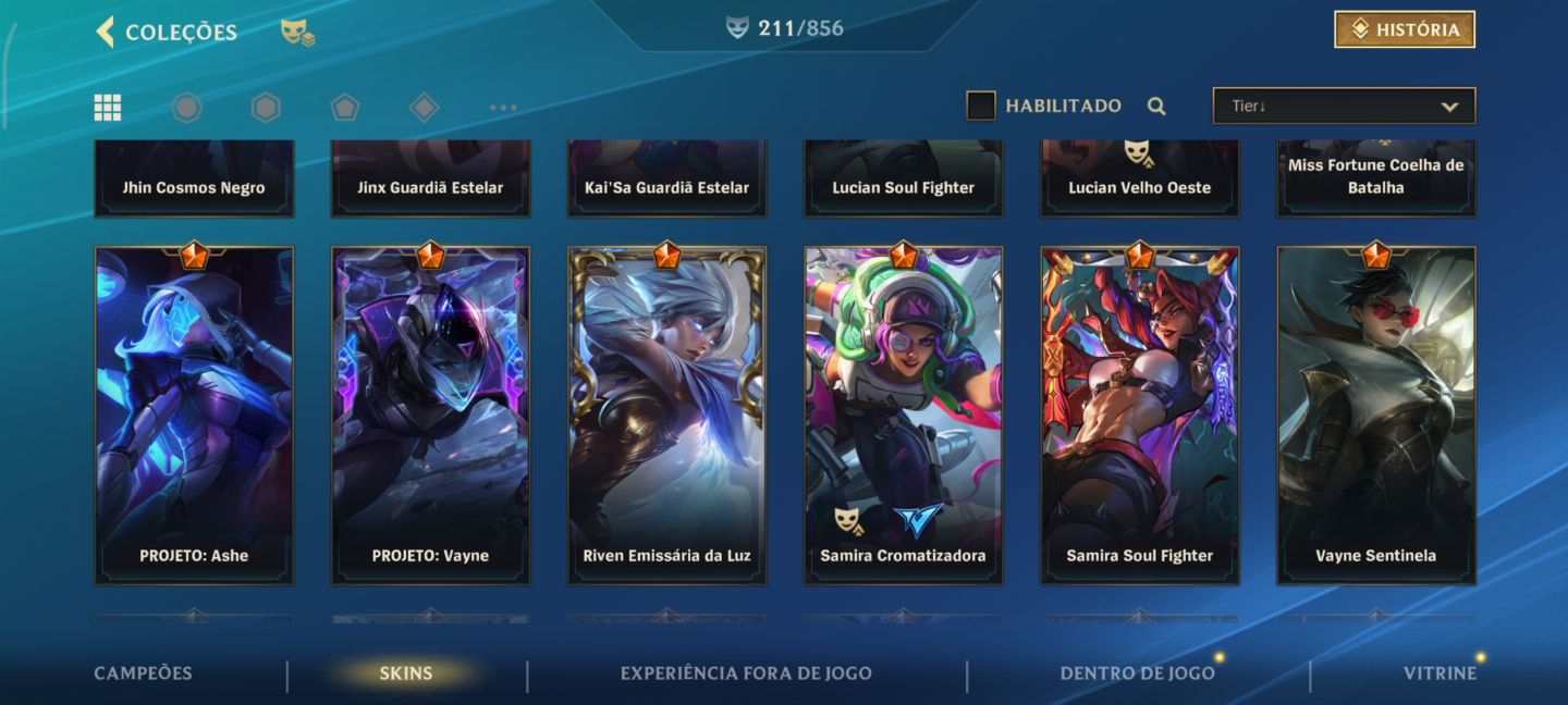 Conta Main ADC Full Champs, 220 skins/ EX Monarca|Lenda