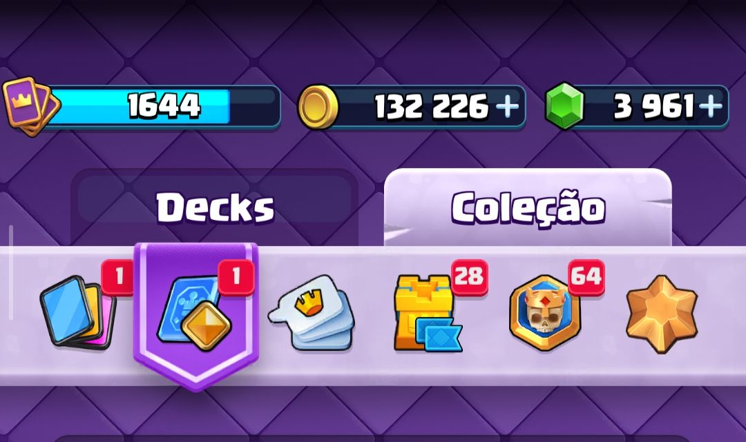CONTA DE CLASH ROYALE BEM UPADA