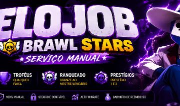 ELOJOB BRAWL STARS COMPLETO| TROFÉUS+RANK+PRESTÍGIO | 100% SEGURO