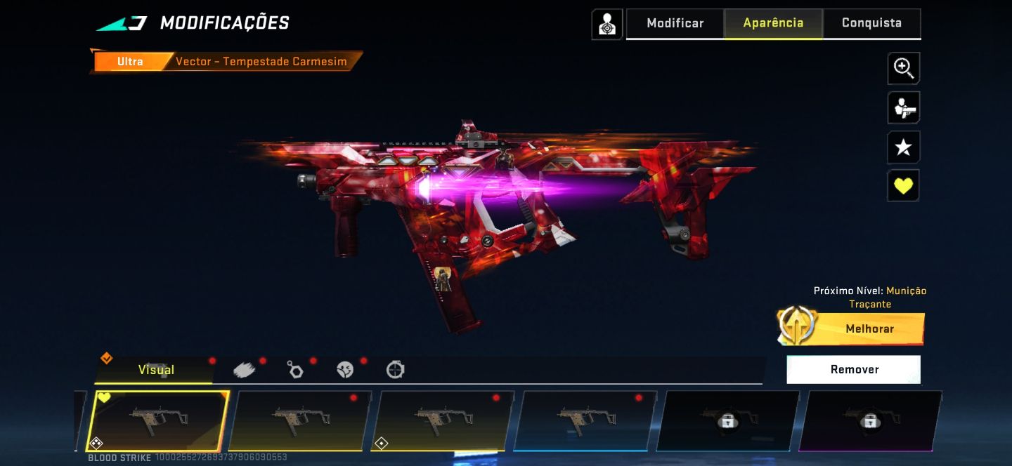 Conta Blood Strike . Muitas skins ultra, lendárias e colab. Com cartão renome.