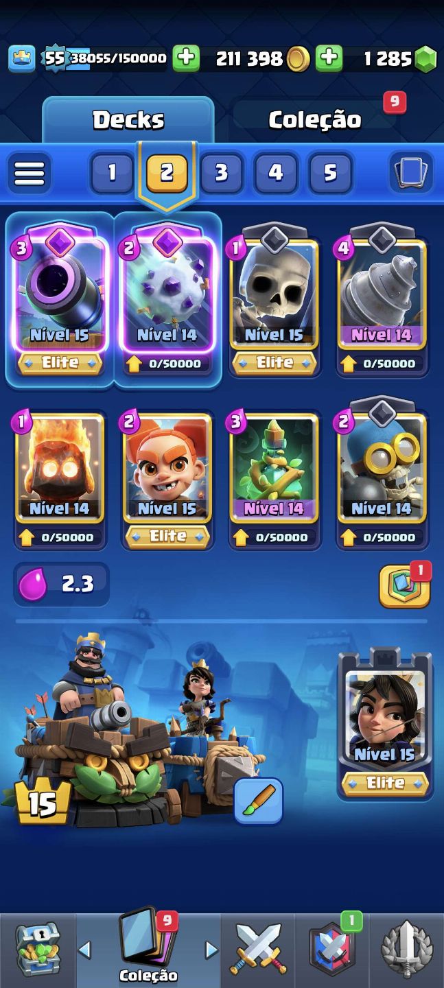 OFERTA FIM DE ANO!!! CONTA CLASH ROYALE 9 ANOS COM MAIS DE 2K GASTO!!! PROMOMAX