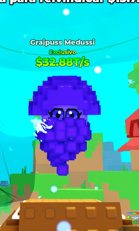 EMPURRE UM BLOCO DA SORTE - ROBLOX - BRAINROTS FORTES, ETERNAL E OMEGA!!!