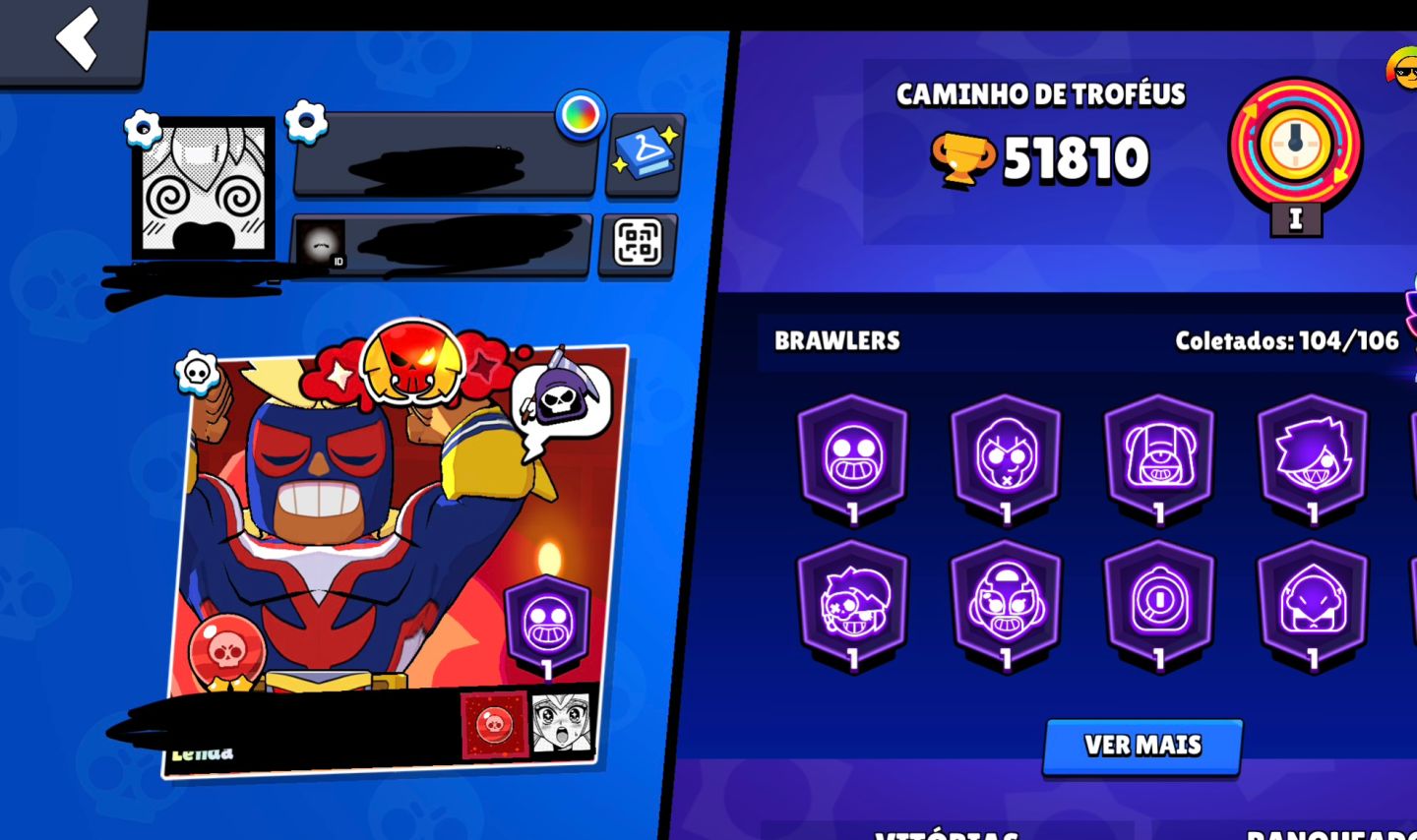 Conta Brawl stars de 2020 upada.