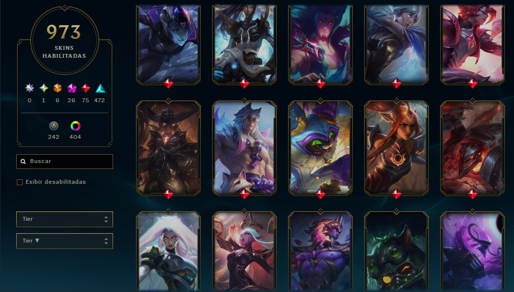 Conta lol no bronze por escolha top 12 no Brasil de level