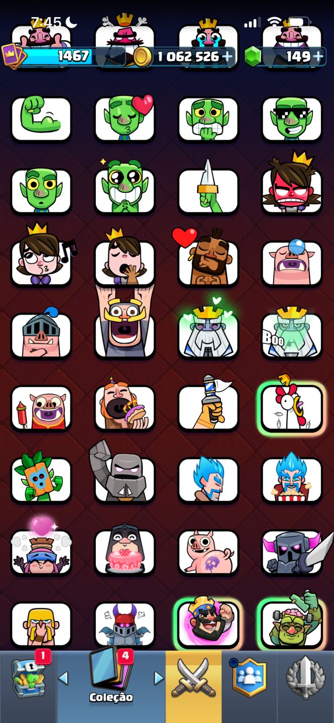 CONTA CLASH COM VARIAS EVOLUÇÕES!!