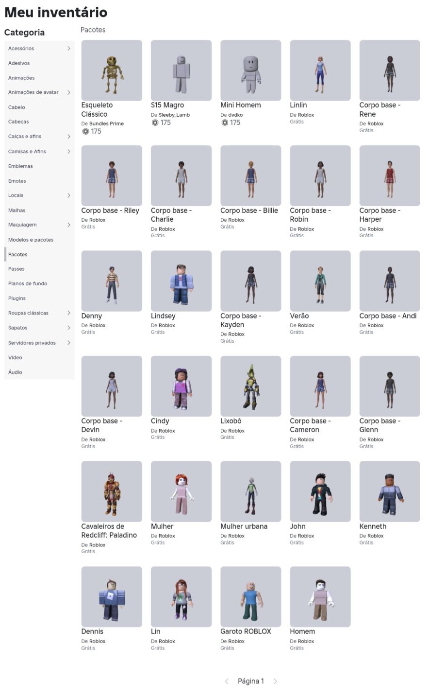 Conta de Roblox Upada e com diversas skins!!