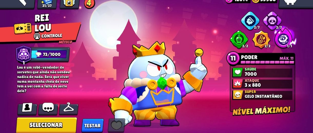 Conta de Brawl stars extremamente rara e upada.