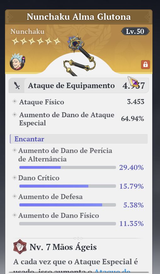 7DS ORIGIN CONTA ENDGAME COM LANCELOT