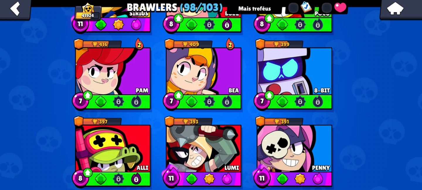 Conta Brawl Stars à venda completa e de alto nível!