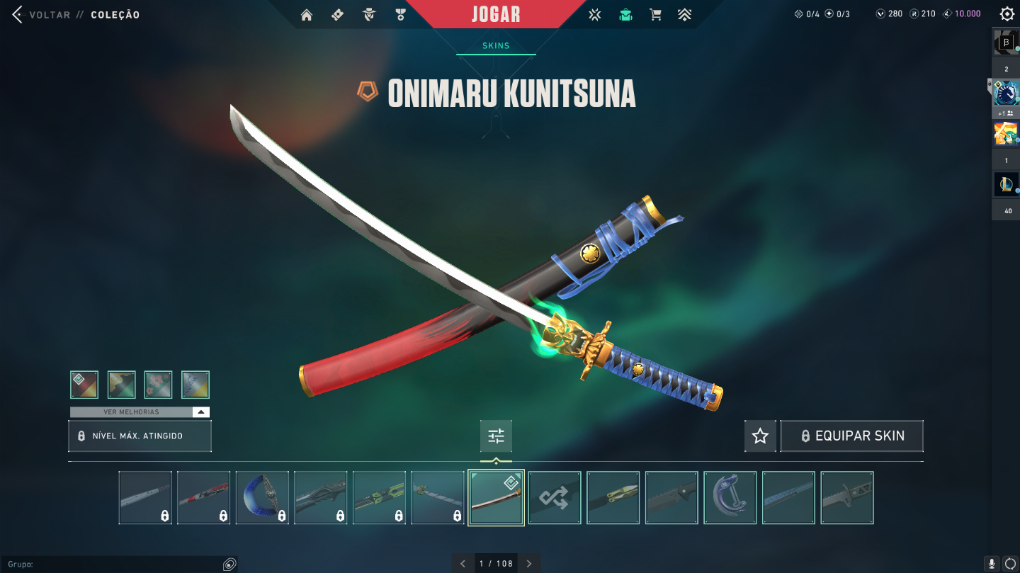 Conta Valorant criada na beta e com skins raras - Unico dono