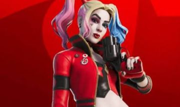 Conta com Harley Quinn Rebirth Skin and Batman comic