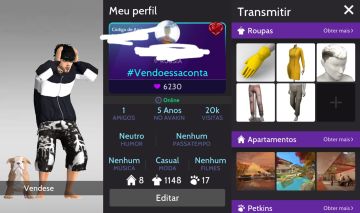 Conta Maaculina Avakin Life