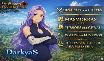Serviços Diversos - Seven Deadly Sins Origin (7DS Origin Versão 1.2)!!!