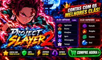 CONTAS PROJECT SLAYER 2!! CLÃS SUPREMOS E MÍTICOS!! MAIS BARATO DO MERCADO
