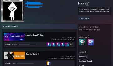 CONTA ANTIGA CS2 PRIME COM 4 MEDALHAS + 583 HORAS (PREMIER DISPONÍVEL) + BRINDE!