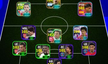 Conta braba de efootball com jogadores brabos