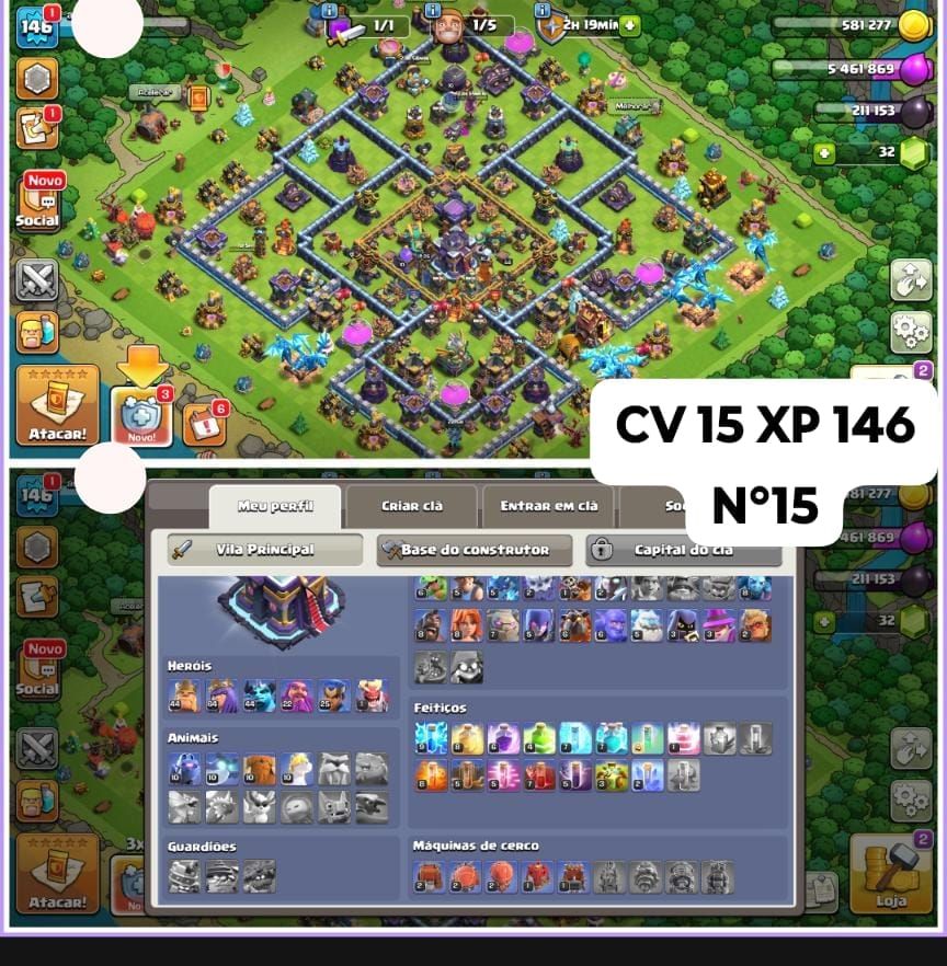 [ CONTAS E CLÃNS CLASH OF CLANS/FULL/ SEMI FULL/ RUSHADINHAS/ PROMOÇÃO 40 % OFF