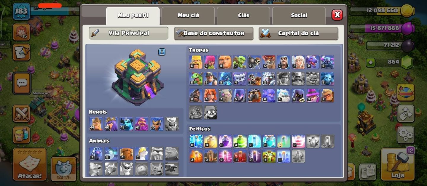 Conta Clash Of Clans Cv14 Bem Upada
