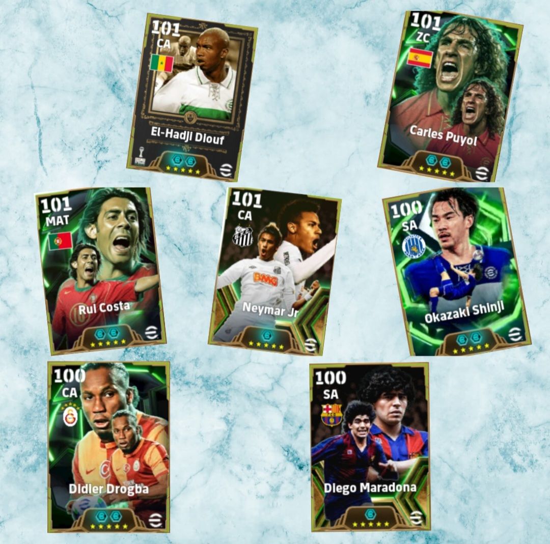 Conta efootball mobile com varios jogadores lendário,show time somente konami id