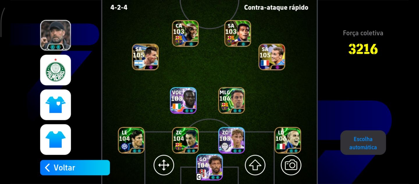 CONTA EFOOTBALL RARA COM +60 LEGENDS